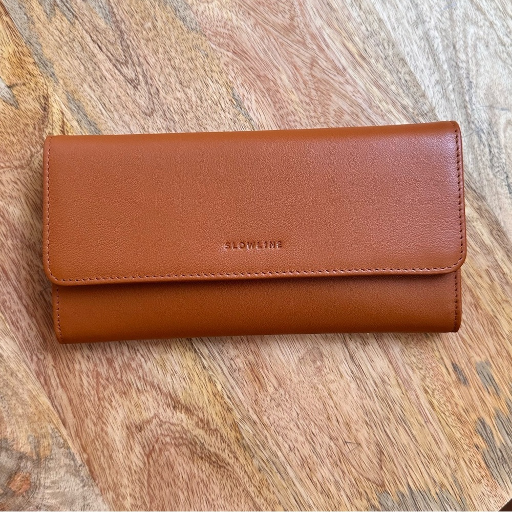 Slowline Cognac Leather BillFold Wallet NEW